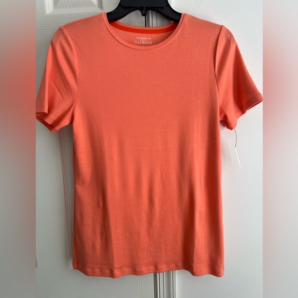 Talbots Women's coral Short Sleeve Tee - Picture 1 of 6